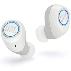 JBL Free X In ear Bluetooth-hörlurar i vitt – trådlösa hörlurar med smart laddningsstation – musikströmning i upp till 24 timmar