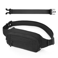 Cozary Marsupio Uomo e Donna - Marsupio Impermeabile con Cintura Regolabile e Estensione - 4 Scomparti con Cerniera - Ideale per Running, Trekking e Attività Outdoor
