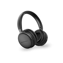 Energy Sistem Power Radio Bluetooth Headphones (FM Radio, 45 Hour Battery, MicroSD MP3 Player, Deep Bass, Protein Leather and Elastic Memory Foam Earpads, Black