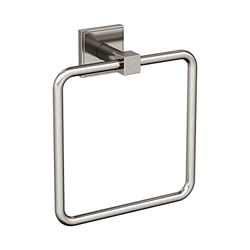 Amerock BH36072G10 | Anello portasciugamani in nichel spazzolato | Lunghezza 179 mm | Nomina | Porta asciugamani per parete del bagno | Piccolo portasciugamani da cucina | Accessori da bagno