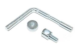 Cicli Bonin Locking for Folding Frame Central, Cerniera Unisex, Silver, Misura Standard