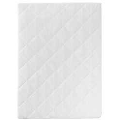 roba Colchão para parque bebé retangular 75 x 100 cm - núcleo de espuma de PU respirável - capa acolchoada e removível com fecho de correr - branco