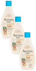 Aveeno Baby KIDS Bubble Bath & Wash 250ml | Enriched with Soothing Oat Extract | Foam Body Wash Developed for Your Little Superhero | Childrens Toiletries Sets (Pack of 3)