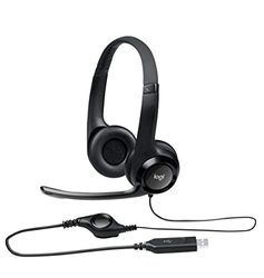 Logitech H390 Cuffie Cablate, Cuffia Stereo con Microfono Regolabile con Cancellazione del ‎‎Rumore, USB, Controlli sul Cavo, PC/Mac/Laptop/Chromebook - Nero