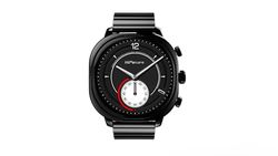 HiFuture AIX Amoled - Smartwatch wireless in acciaio inox, colore: nero