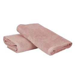 Ruggeri - Set of 2 Bath and Shower Towels 70 x 140 cm - 100% Pure Cotton Extra Soft - Towel Collection - Let's Color! (Pink)