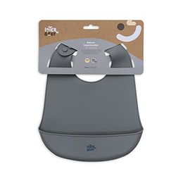 Bavoirs en silicone gris pour bébé