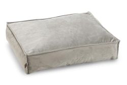 Beeztees Designed by Lotte Nalino, cuscino per cani, velluto, grigio, 70 x 55 x 15 cm