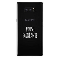 Zokko Beschermhoes voor Samsung Note 9, 100% faineante, zacht, transparant, witte inkt.