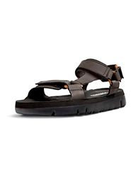 Camper Heren Oruga Sandal, Dark Brown, 40 EU, donkerbruin, 40 EU