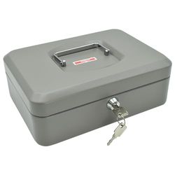 Caja de monedas Reskal de metal 9 x 25 x 18 cm gris