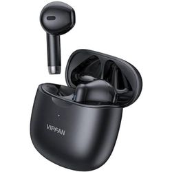 Vipfan TWS T06 Wireless Headphones, Bluetooth 5.0 (Black)