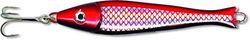 Zebco Premium Z-Sea Ruby Head Pilker Visaas Zee Hengel Accessoires Zee Vissen Noorwegen, Zwart/Rood, 200 g/Haak gr. 2/0