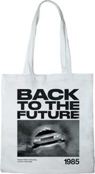 RETOUR VERS LE FUTUR Bwbafudbb005 Tote Bag Uniseks, Wit, 38 X 40 cm, Utility