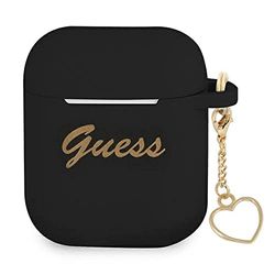 Guess GUA2LSCHSK - Funda para AirPods (Silicona), Color Negro