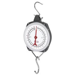 PFIFF 103108 snelweegschaal, weegschaal met slagvaste metalen behuizing en plexiglas front, inclusief twee roestvrijstalen haken, 100 kg