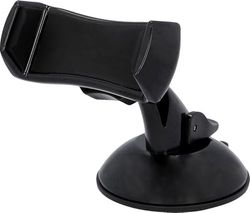 cartrend 10658 Car Universal Mobile Phone Holder Smartphone Mobile Phone Holder with 360° Ball Joint Dashboard Suction Cup Mobile Phone Holder Black