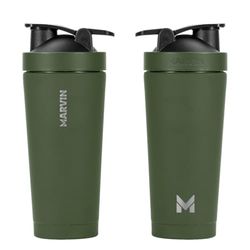 MARVIN Thermos THE SHAKER 750 ML | Thermos in acciaio inossidabile | Mantiene freddo 12 ore | Mantiene calore 8 ore | Bottiglia d'acqua in acciaio inossidabile | Senza BPA | Coperchio anti-perdite
