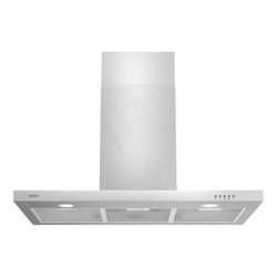 Svan Campana Extractora Tipo T 90cm Inox SCPT901AX. Potencia 233m3/h, Tiro Doble, 3 Velocidades, Control Manual, Filtro apto para Lavavajillas