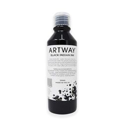 Artway Zwarte Oostindische Inkt - 300ml - Ideaal voor Tekenen, Illustratie en Kalligrafie