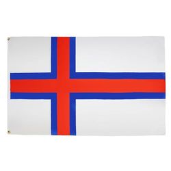 AZ FLAG - Drapeau Iles Féroé - 150x90 cm - Drapeau Féroïen 100% Polyester Avec Oeillets Métalliques Intégrés - Pavillon 110 g