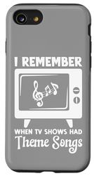 Custodia per iPhone SE (2020) / 7 / 8 Ricordo quando i programmi TV avevano canzoni a tema - Fan TV retrò