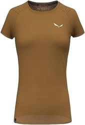 Salewa Pure Sal. Merino T-Shirt Women, Golden Brown Melange, L