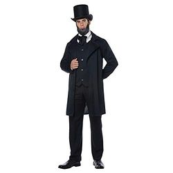 Adult Abraham Lincoln Fancy Dress Costume Large
