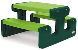 Little Tikes Go Green Grote picknicktafel, voor maximaal 6 personen, voor huiswerk, projecten en om te spelen, voor kinderen van 3 tot 6 jaar