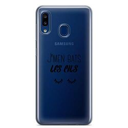 ZOKKO Cover per Samsung A20E J'men basso Les Cils - Morbida trasparente, colore: Nero