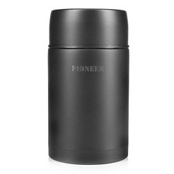 Pioneer HTH1000BK boîte isotherme, Acier Inoxydable 18/10, Noir Mat, 8 cm