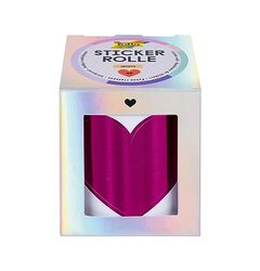 folia 27201-Rollo Hearts, Set de 48 Pegatinas, 3 m de Largo con Varios Motivos de Corazones autoadhesivos, Papel, Multicolor, One Size