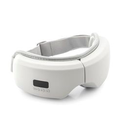 InnovaGoods® Ögonmassör med 4-i-1 EyeSky luftkompression, lindrar ögontrötthet och förbättrar blodcirkulationen, kompakt design, perfekt för hemmet och arbetet.