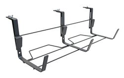 Support jardinière fer plat fixations réglables 60x18 cm - Anthracite - Made in France