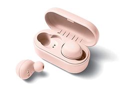 Yamaha TW-E3A Bluetooth-hoofdtelefoon – draadloze in-ear hoofdtelefoon in roze – 6 uur afspeeltijd met één lading – waterdicht (IPX5 certificering) – incl. oplaadcase