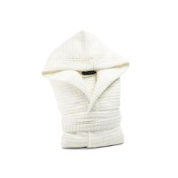 Caleffi - Accappatoio con cappuccio - Stripe - Cotone naturale 100% - 420gr
