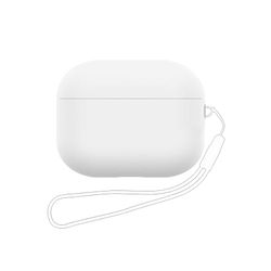 Custodia protettiva per AirPods Pro 2, in morbido silicone, compatibile con Apple AirPods Pro di seconda generazione 2022, LED frontale visibile (bianco)