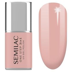 Semilac One Step Gel Polish 5ml – UV/LED Gel Nail Polish - No Base Coat Needed & Easy Removal Perfect For Manicure and Pedicure Innovative UV LED Colour Polish Nail Polish - S256 Pale Beige