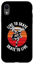 Progettazione di skateboard dal vivo da skate a skateboard dal vivo Custodia per iPhone XR