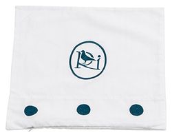 Colección Rosabel Damaris -Couverture coussin pour berceau coleur blanc et bleu clair