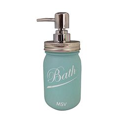 MSV Distributeur de Savon Verre Nassau Bleu