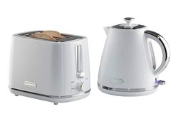 Daewoo Stirling, Pyramid Kettle & Toaster Set, White