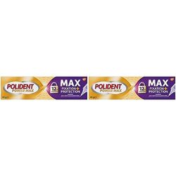 Polident Crème Fixatrice Maximum Contrôle, Pour Prothèses Dentaires Partielles ou Complètes, Embout Précision, 40g (Lot de 2)