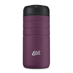 Esbit Majoris Stainless Steel Thermal Mug with Click Closure, Black, Silver & More, 450 ml, Insulated Mug for Hot and Cold Drinks, for Coffee & Tea