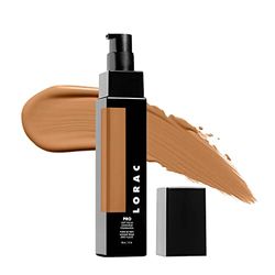 LORAC PRO Foundation, Base de Maquillaje de Cobertura Media a Completa, con Vitamina C, sin Perfume y Vegana, No Testado en Animales, Tono 18