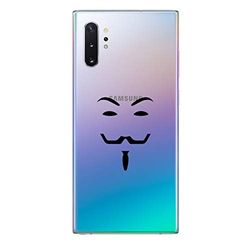 Zokko Beschermhoes voor Samsung Note 10 Plus Dali – zacht, transparant, zwarte inkt