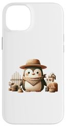 Cool Farmcore Pinguino Estetico Amante Pinguino Countrycore Custodia per iPhone 14 Plus