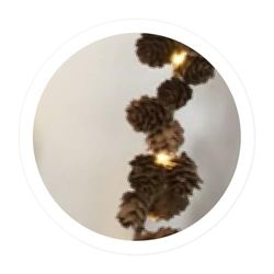 WatioWave 1 m GUIRNALDA DI ANanas LED A PILA