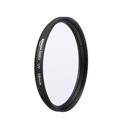 Amazon Basics 58 mm Circular UV Protection Filter for Clearer Pictures, Protects from Dust, Dirt and Scratches