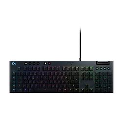 Logitech G815 Mechanical Gaming Keyboard, Linear GL Key Switch with Flat Profile, Lightsync RGB, Slim Design, 5 Programmable G Keys, Multimedia Controls, German QWERTZ Layout